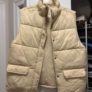 Aerie Tan Quilted Vest